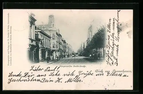 AK Bremerhaven, Partie in der Bürgermeister Smidt-Strasse