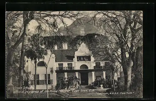 AK Cape Town /C. P., Groote Schuur, official residence of the Prime Minister
