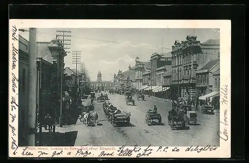 AK Port Elizabeth, Main Street looking to Town Hall