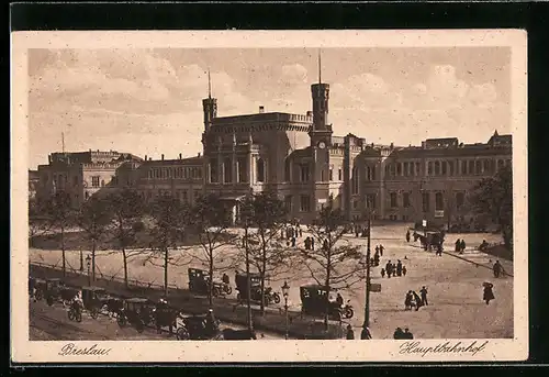 AK Breslau, Ausblick zum Hauptbahnhof