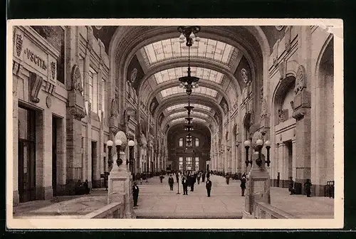 AK Milano, Hauptbahnhof, Eintrittsgalerie