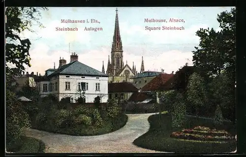 AK Mülhausen i. Els., Steinbach, Anlagen