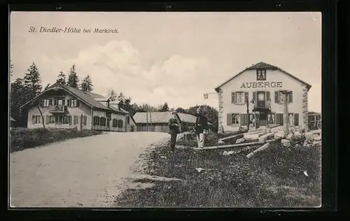 AK Markirch i. E., St. Marie a. M., St. Diedler Höhe, Deutsch-Französ. Grenze