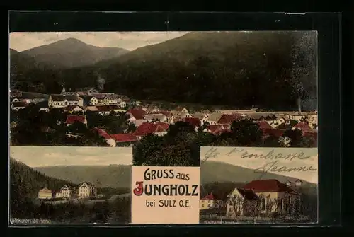 AK Jungholz bei Sulz, Teilansicht, Ortspartien