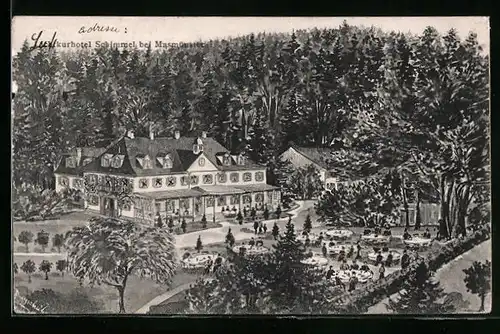 Künstler-AK Masmünster, Kurhotel Schimmel