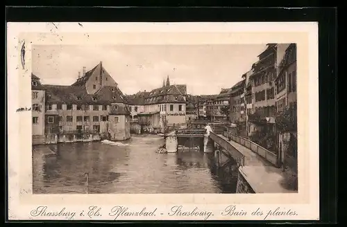 AK Strassburg, Pflanzbad, Farben & Kitt Fabrik