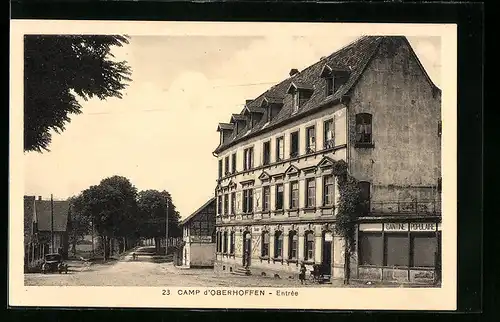 AK Oberhoffen, Camp d`Oberhoffen, Entrée