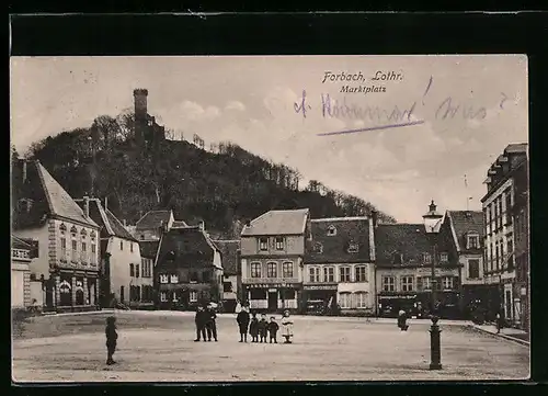 AK Forbach, Blick auf den Marktplatz