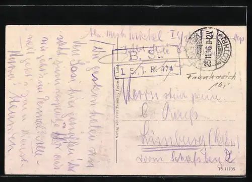 AK Forbach, Blick auf den Marktplatz