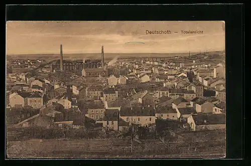 AK Deutschoth, Totalansicht aus der Vogelschau