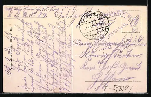 AK Berweiler, Ortspartie mit Strasse