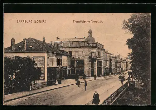 AK Saarburg i. Lothr., Französische Vorstadt