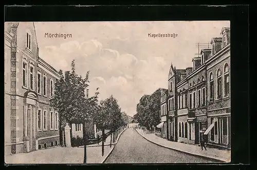 AK Mörchingen, Blick in die Kapellenstrasse