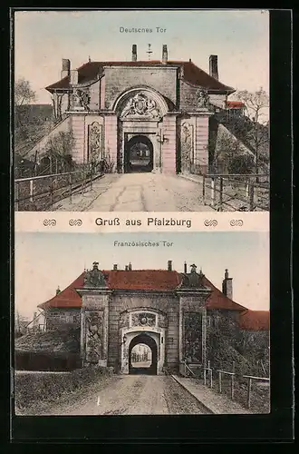 AK Pfalzburg, Deutsches Tor, Französisches Tor