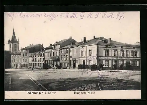AK Mörchingen i. L., Hotel-Restaurant in der Lohmannstrasse