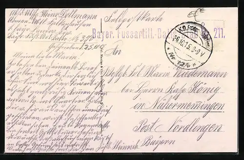 AK Deutsch-Avricourt, Blick in die Langestrasse