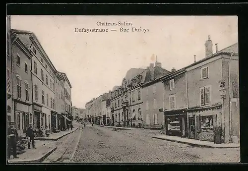AK Château-Salins, Dufaysstrasse, Rue Dufays