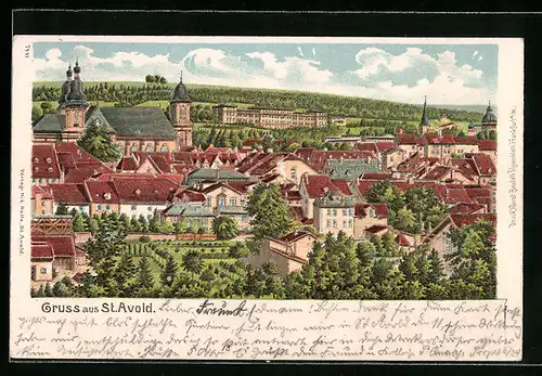 Lithographie St. Avold, Panorama