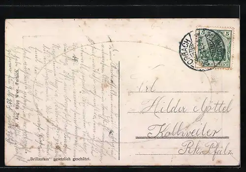 Präge-AK Forbach i. Lothr., Kaiser-Wilhelm-Allee mit Passanten, Passanten