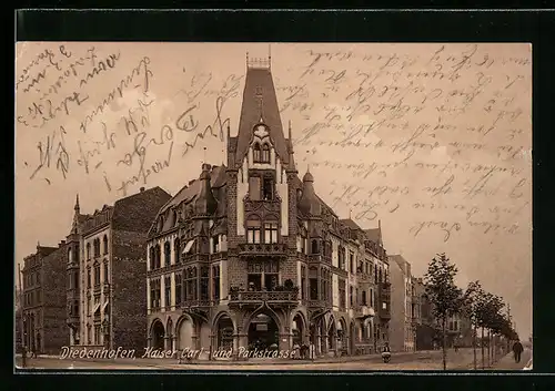AK Diedenhofen, Kaiser Carl- und Parkstrasse
