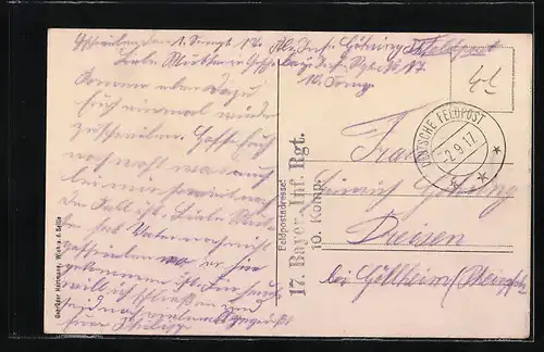 AK Medewich i. Lothr., Strassenpartie mit Geschäft