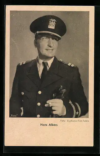 AK Schauspieler Hans Albers im Kostüm einer Filmrolle