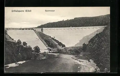 AK Gemünd /Eifel, Urfttalsperre, Ansicht der Sperrmauer