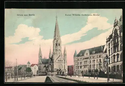 AK Berlin-Charlottenburg, Kaiser Wilhelm-Gedächtnis-Kirche