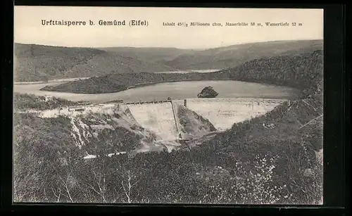 AK Gemünd /Eifel, Urfttalsperre, Gesamtansicht