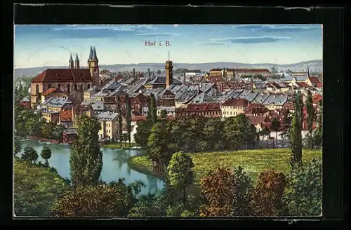 AK Hof i. B., Ortsansicht