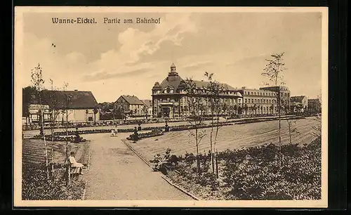 AK Wanne-Eickel, Partie am Bahnhof