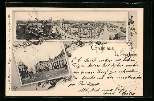 AK Ludwigshafen, Teilansicht mit Strassenpartie, Ortspartie