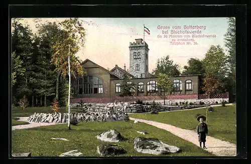 AK Bischofswerda, Ansicht des Gasthaus Butterberg
