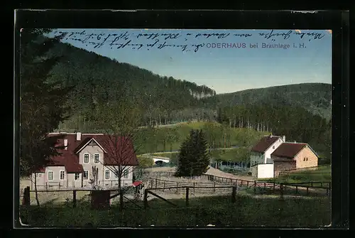 AK Braunlage i. H., Gasthaus Oderhaus