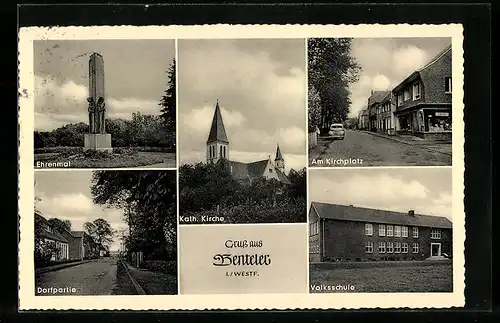 AK Benteler, Ehrenmal, Kirche, Volksschule