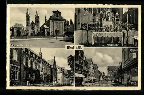 AK Werl i. W., Wallfahrtskirche, Gnadenaltar, Walburgisstrasse