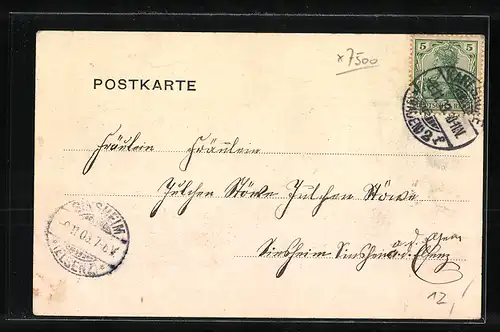 AK Karlsruhe, Neue Kunstgewerbeschule, Strassenansicht