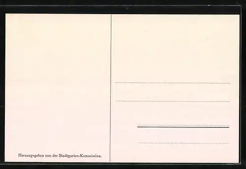 Künstler-AK H. Göhler: Karlsruhe, Stadtgarten Süd-Eingang mit Passanten