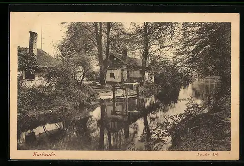 AK Karlsruhe, Wasserpartie an der Alb