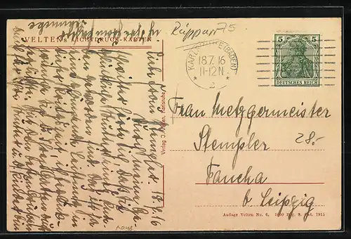 AK Karlsruhe, Wasserpartie an der Alb