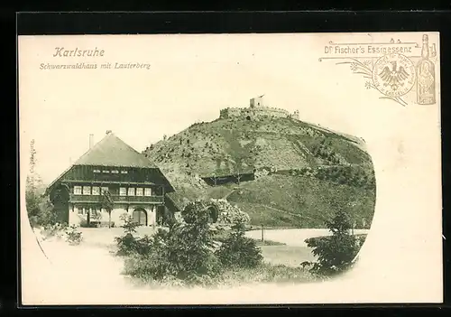 AK Karlsruhe, Gasthof Schwarzwaldhaus mit Lauterberg