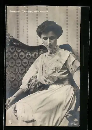 AK Prinzessin Feodora von Sachsen-Meiningen