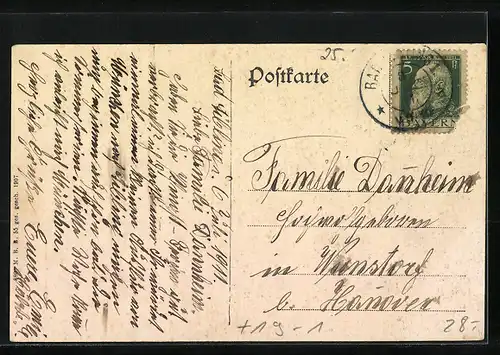 AK Bad Aibling, Zur schönen Aussicht im Geldschein, Passepartout