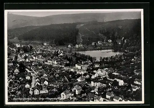 AK Bad Georgenthal /Thür, Fliegeraufnahme des Ortes