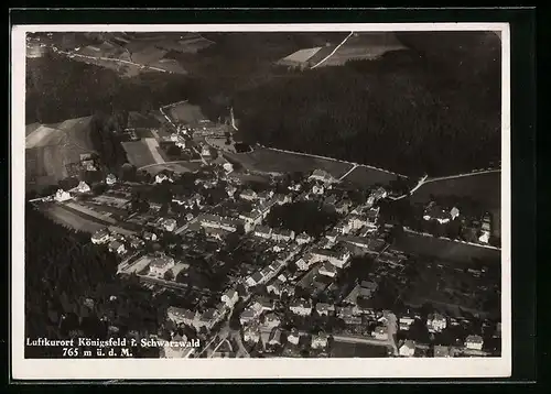 AK Königsfeld i. Schwarzwald, Ortsansicht aus der Vogelschau