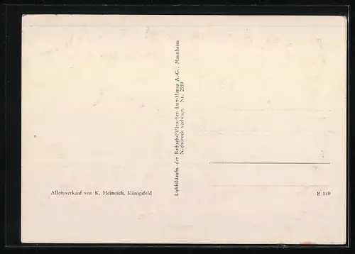 AK Königsfeld i. Schwarzwald, Ortsansicht aus der Vogelschau