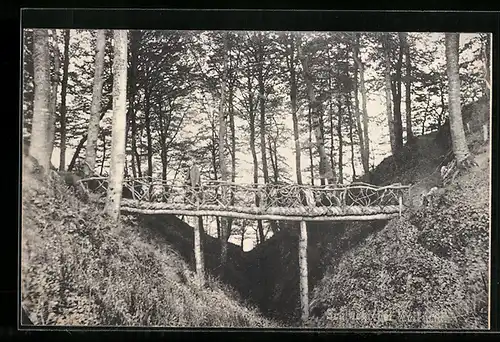 AK Kollund, Schlucht mit Brücke