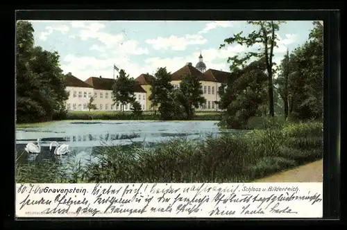 AK Gravenstein, Schloss und Bilderteich