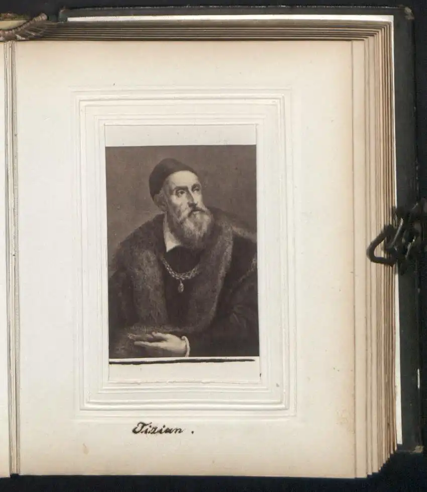 Fotoalbum 30 Portrait-Fotografien berühmte Personen: Humboldt, Heine, Charlotte Kästner, Shakespeare, Dürer, Goethe u.a. 11