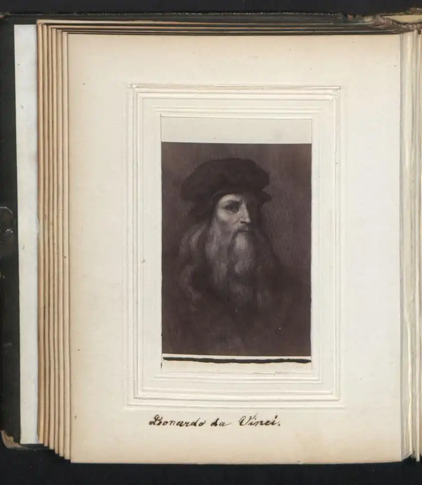 Fotoalbum 30 Portrait-Fotografien berühmte Personen: Humboldt, Heine, Charlotte Kästner, Shakespeare, Dürer, Goethe u.a. 12